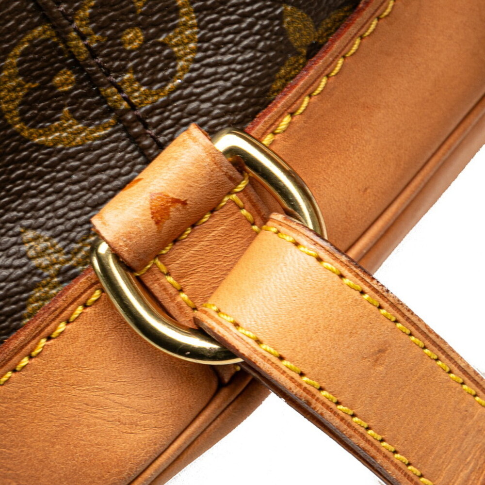 LOUIS VUITTON Authentic Brown Monogram Leather Backpack - Picture 5 of 11